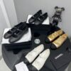 Chanel Classic Two-Tone Double-Strap Mary Jane Ballet Flats