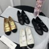 Chanel Classic Two-Tone Double-Strap Mary Jane Ballet Flats
