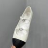 Chanel Classic Two-Tone Double-Strap Mary Jane Ballet Flats