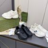sy_no_61C110CC52F69EBD6044D3BF0BF10672_7 Gucci Rhyton Leather Sneaker in Off-White with Blue Interlocking G Logo