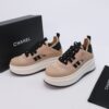 Khaki, Camel & Black Platform Chunky Sneakers