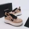 Khaki, Camel & Black Platform Chunky Sneakers