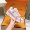 sy_no_6274A365109CFC9B7B4D4BB9D2252635_4 Louis Vuitton LV Trainer White & Cherry Blossom Pink Retro Sneakers