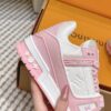 sy_no_6274A365109CFC9B7B4D4BB9D2252635_5 Louis Vuitton LV Trainer White & Cherry Blossom Pink Retro Sneakers