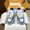 Louis Vuitton LV Trainer Maxi Blue Monogram Denim Chunky Sneakers