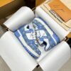 Louis Vuitton LV Trainer Maxi Blue Monogram Denim Chunky Sneakers