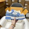 Louis Vuitton LV Trainer Maxi Blue Monogram Denim Chunky Sneakers
