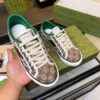 sy_no_6357560BEAF084682B4C078E68F535F9_3 Gucci Tennis 1977 Canvas Sneaker in Beige GG Canvas with Green & Red Web