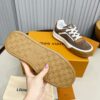 Louis Vuitton LV Checker Brown Suede & Tan Leather Retro Sneakers