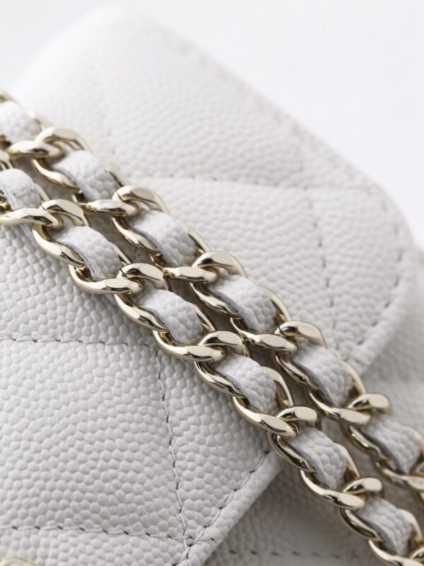 sy_no_6411F5BD911C6915B6A7FADF856EC0D0_4 White Lizard-Embossed East-West Top-Handle Bag