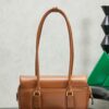 sy_no_64631D742378A9D5EFAE83041791543F_1 New Miu Miu Brown Flap Bowling Bag – Versatile Women's Commuter Bag (Long-Handle Shoulder/Underarm/Handheld Style)