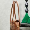 sy_no_64631D742378A9D5EFAE83041791543F_2 New Miu Miu Brown Flap Bowling Bag – Versatile Women's Commuter Bag (Long-Handle Shoulder/Underarm/Handheld Style)