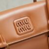 sy_no_64631D742378A9D5EFAE83041791543F_4 New Miu Miu Brown Flap Bowling Bag – Versatile Women's Commuter Bag (Long-Handle Shoulder/Underarm/Handheld Style)
