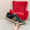 sy_no_647AFC63748E17D9EC30F1F0EC7A6D76_3 Gucci Screener Black Suede & GG Canvas Sneaker – Black