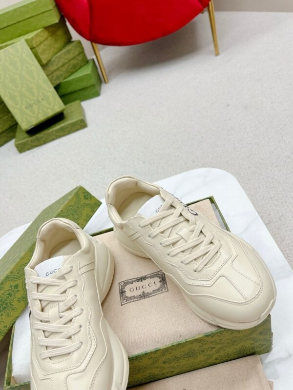 sy_no_64F0A198F01C4E2FFA255155F1BF7702_6 Gucci Rhyton Leather Sneaker in Off-White