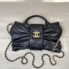sy_no_6509D3965BBBE2A5C01FC05E7BE42059_2 Black Quilted Lambskin Bow Chain Bag