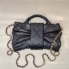 sy_no_6509D3965BBBE2A5C01FC05E7BE42059_5 Black Quilted Lambskin Bow Chain Bag