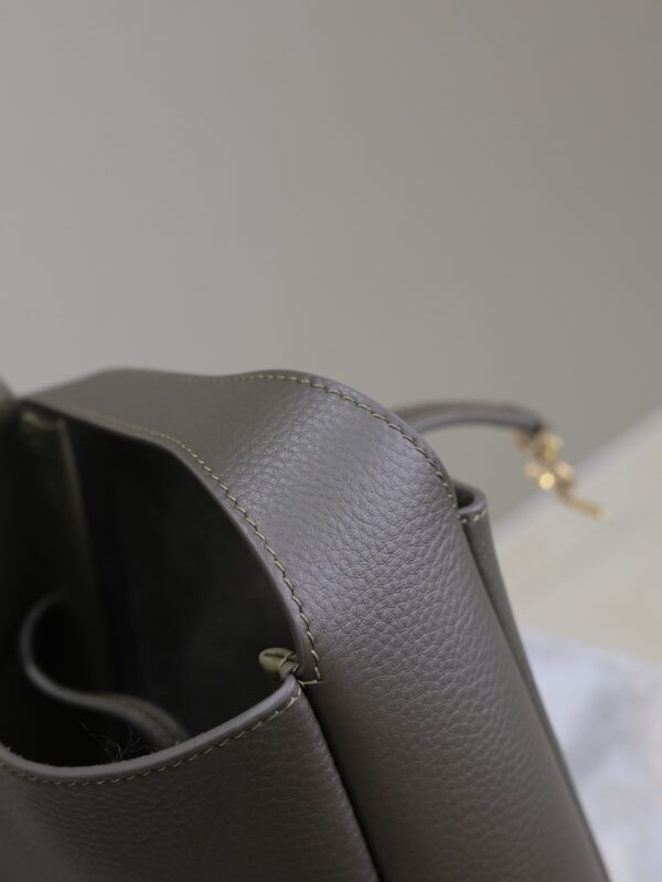 sy_no_654D759FEB19ACA2C380B5827BA40B37_5 YSL Le 5 À 7 Mini Shoulder Bag – Gray