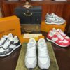 sy_no_657D15D9A8BB94D0801C0111CA2FCDC9_0 Louis Vuitton Run Away Sneakers in Grey & White