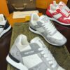 sy_no_657D15D9A8BB94D0801C0111CA2FCDC9_3 Louis Vuitton Run Away Sneakers in Grey & White