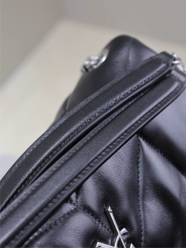 YSL Loulou 29cm Quilted Chain Bag – Black