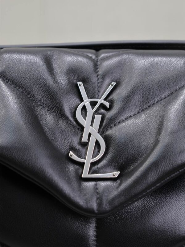 YSL Loulou 29cm Quilted Chain Bag – Black
