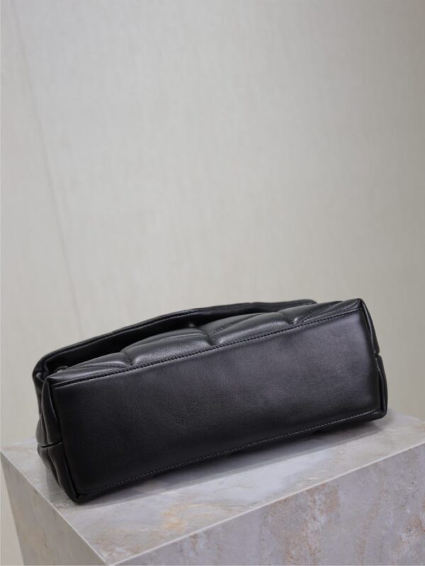 YSL Loulou 29cm Quilted Chain Bag – Black