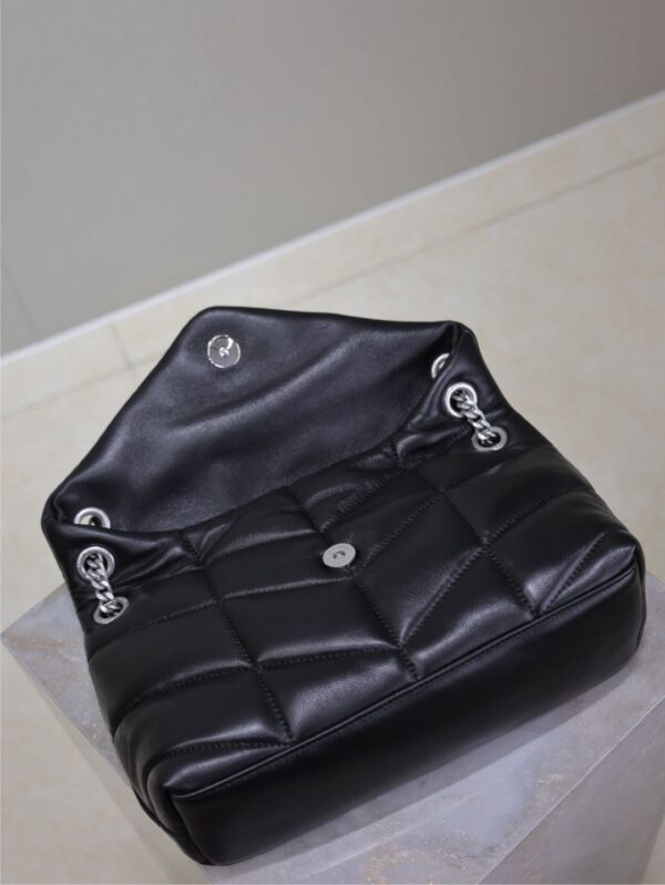 YSL Loulou 29cm Quilted Chain Bag – Black