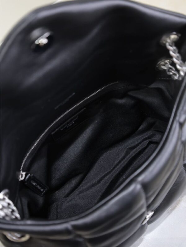 YSL Loulou 29cm Quilted Chain Bag – Black