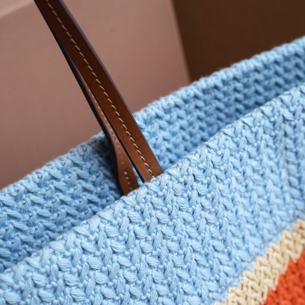 Miu Miu Women's Large Woven Fabric Tote/Shoulder Bag