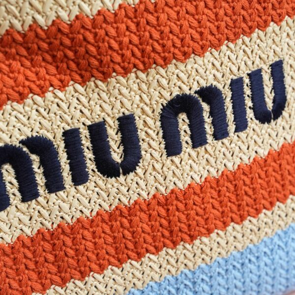 Miu Miu Women's Large Woven Fabric Tote/Shoulder Bag