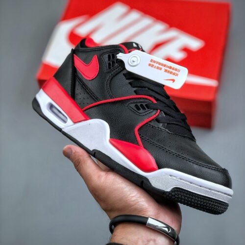 sy_no_66746AF152B8EB0657189511C65486AF_0 Nike Flight Legacy "Bred" Retro Basketball Sneakers