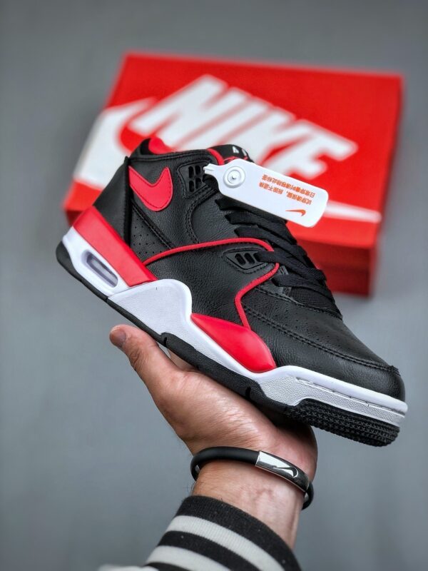 sy_no_66746AF152B8EB0657189511C65486AF_0 Nike Flight Legacy "Bred" Retro Basketball Sneakers