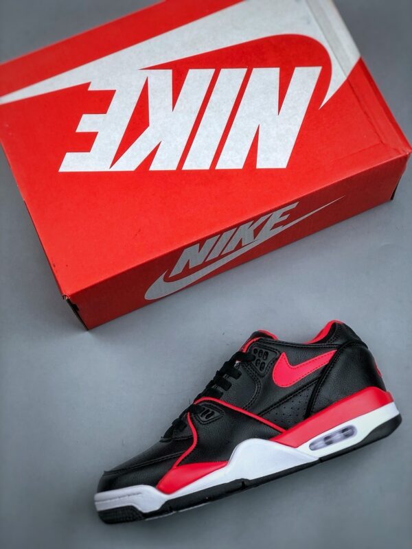 sy_no_66746AF152B8EB0657189511C65486AF_1 Nike Flight Legacy "Bred" Retro Basketball Sneakers