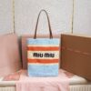 sy_no_68A887550F2D8684F75EEF47835A1047_0 Miu Miu Logo-Embellished Crochet Tote Bag