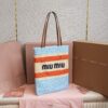 sy_no_68A887550F2D8684F75EEF47835A1047_1 Miu Miu Logo-Embellished Crochet Tote Bag