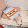 sy_no_68A887550F2D8684F75EEF47835A1047_5 Miu Miu Logo-Embellished Crochet Tote Bag