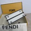sy_no_6905F9A7AA9A3A085D97429BD913161B_8 White Small Peekaboo ISeeU Textured Calfskin Handbag