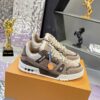 sy_no_699F709D63DC3FC4EDEFB862304748D8_1 Louis Vuitton LV Trainer Maxi Grey Khaki & Oatmeal Brown Monogram Sneakers