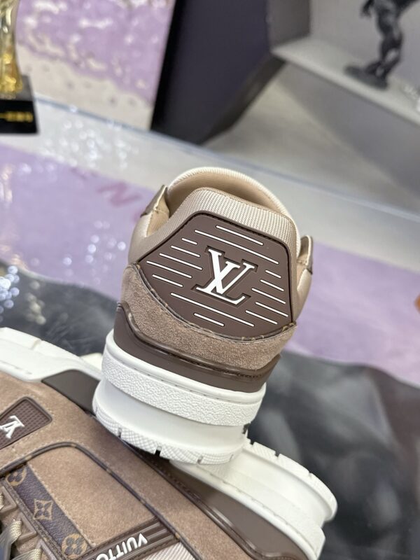sy_no_699F709D63DC3FC4EDEFB862304748D8_6 Louis Vuitton LV Trainer Maxi Grey Khaki & Oatmeal Brown Monogram Sneakers