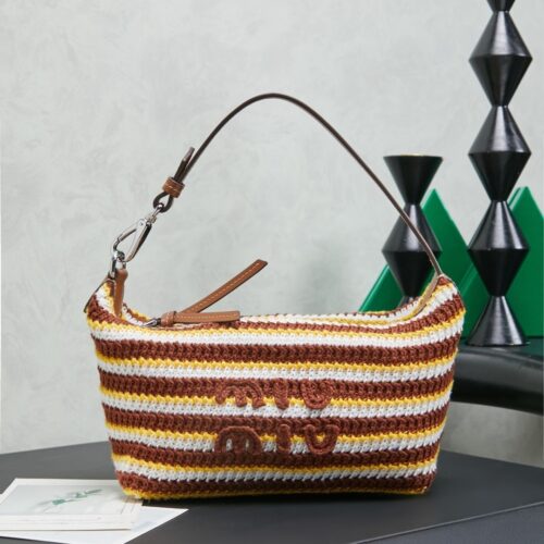 sy_no_69D4EB18F4747DD807B98245EA9EF634_0 Miu Miu Women's Mini Crochet Shoulder/Handbag
