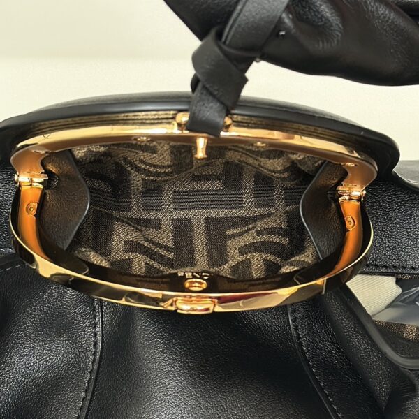 sy_no_6A8BCE56A3E87A918831A1928EFE3641_5 Fendi Hobo Shoulder Tote Bag – Black Soft Leather