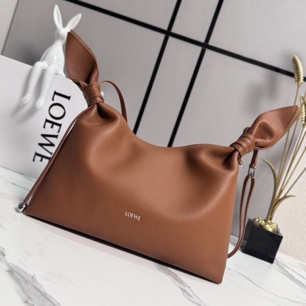 sy_no_6AE151EF91675BCAA1A964AE0D15F968_0 Loewe Mini Scarf Bag – Smooth Calfskin Leather (Brown)