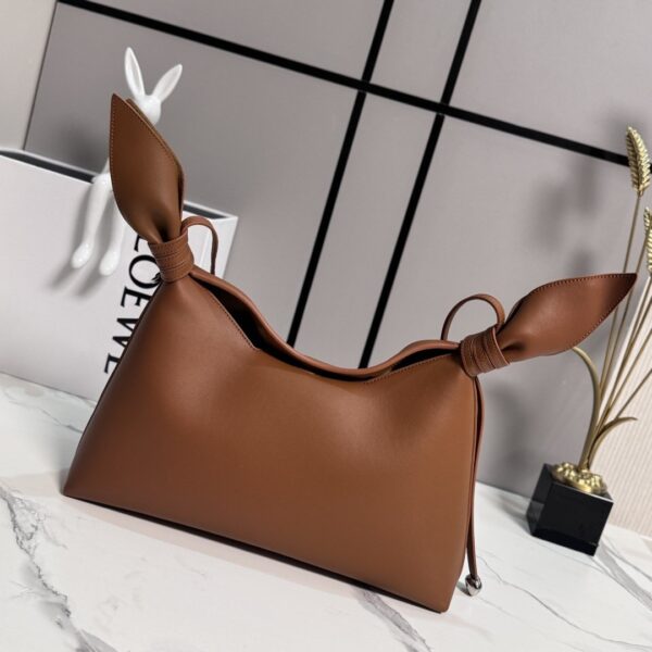 sy_no_6AE151EF91675BCAA1A964AE0D15F968_2 Loewe Mini Scarf Bag – Smooth Calfskin Leather (Brown)