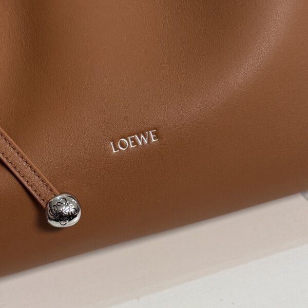 sy_no_6AE151EF91675BCAA1A964AE0D15F968_4 Loewe Mini Scarf Bag – Smooth Calfskin Leather (Brown)