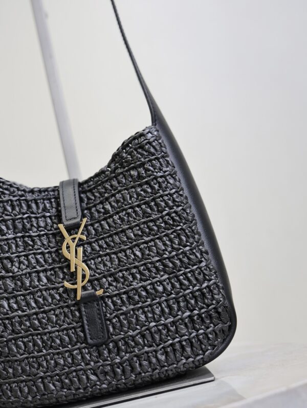 sy_no_6BCFD69082DDAF671473D9903C227A20_4 YSL Le 5 À 7 Mini Woven Shoulder Bag – Black