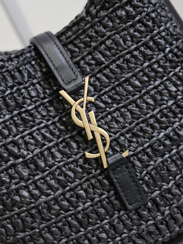 sy_no_6BCFD69082DDAF671473D9903C227A20_5 YSL Le 5 À 7 Mini Woven Shoulder Bag – Black