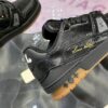 sy_no_6C85ADF968A82012B7496AC161BFC1B0_6 Black Crackled Leather Low-Top Sneakers