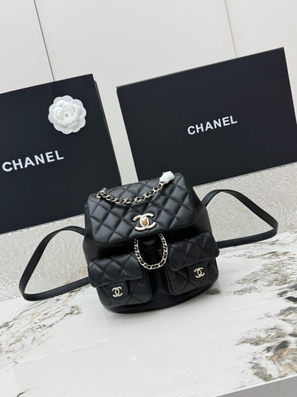sy_no_6CBA00D68F3E543DCB500308F133A74C_0 Chanel 23P Large Duma Backpack – Grained Calfskin Leather with Gold Hardware
