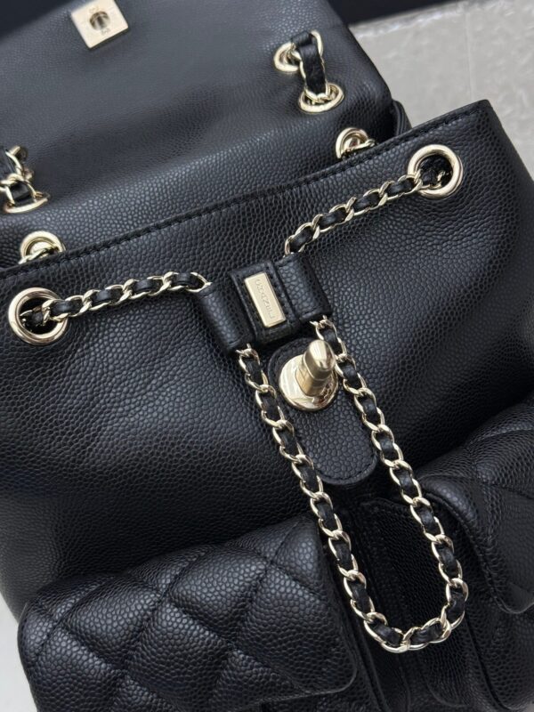 sy_no_6CBA00D68F3E543DCB500308F133A74C_6 Chanel 23P Large Duma Backpack – Grained Calfskin Leather with Gold Hardware
